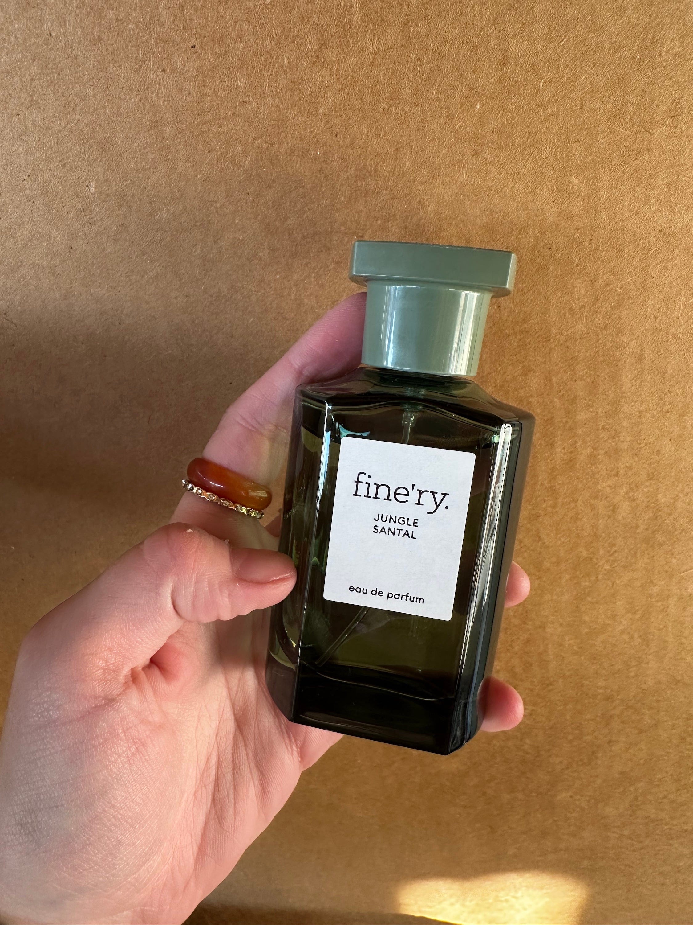 A bottle of Fine'ry perfume from Target.