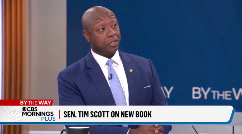 Sen. Tim Scott on CBS Mornings discussing his new book.