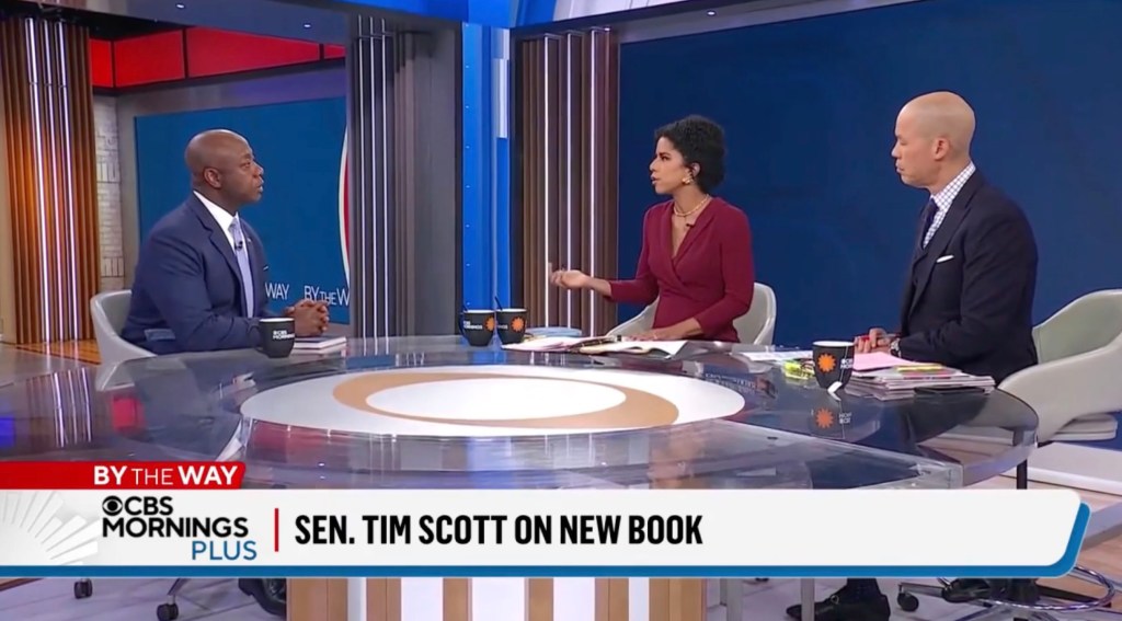 Sen. Tim Scott on CBS Mornings Plus discussing his new book.