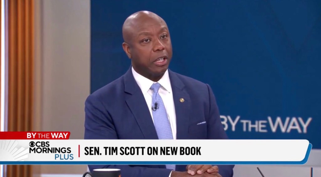 Sen. Tim Scott on CBS Mornings Plus discussing his new book.