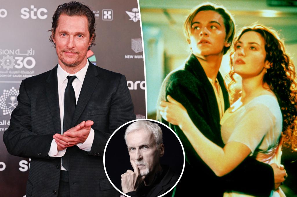 Matthew McConaughey lost lead ‘Titanic’ role for refusing director James Cameron’s simple request
