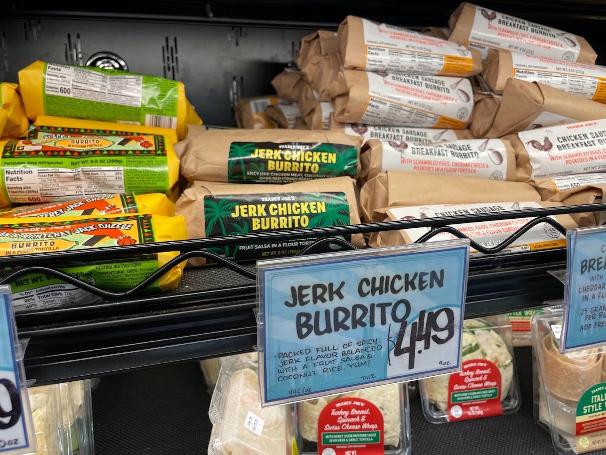 These burritos taste great when dipped in sour cream.