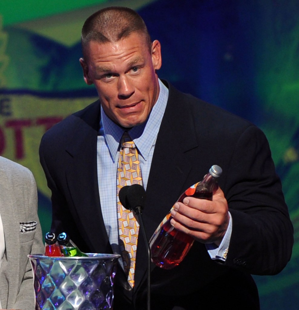 John Cena onstage at the 2010 Teen Choice Awards.