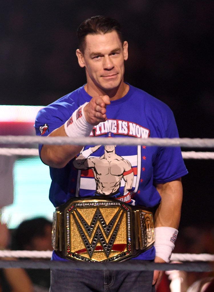 John Cena at a WWE match in August 2025.