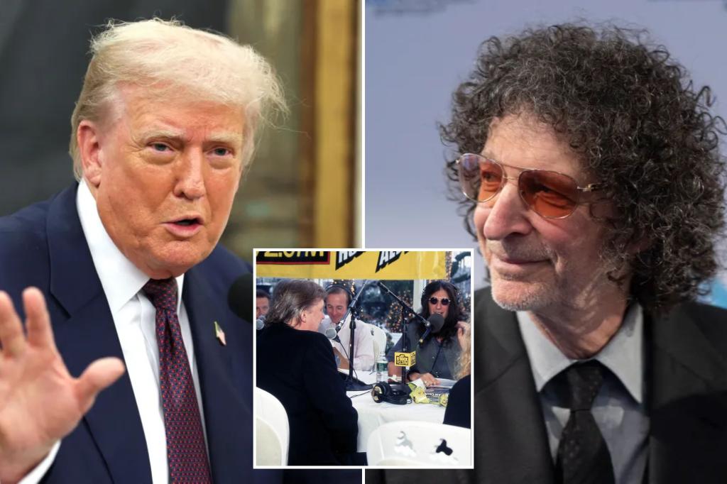 Trump claims Howard Stern’s SiriusXM show ‘went down’ after the shock jock endorsed Hillary Clinton in 2016