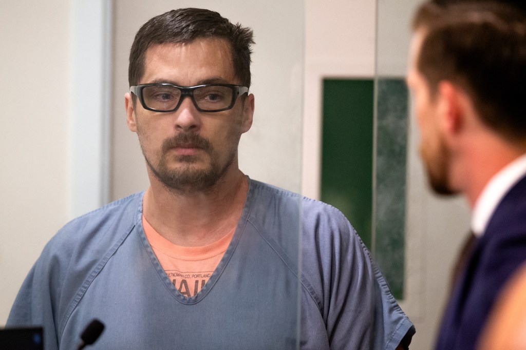 Jesse Lee Calhoun appears in Multnomah County Circuit Court for his arraignment in Portland on June 6, 2024.