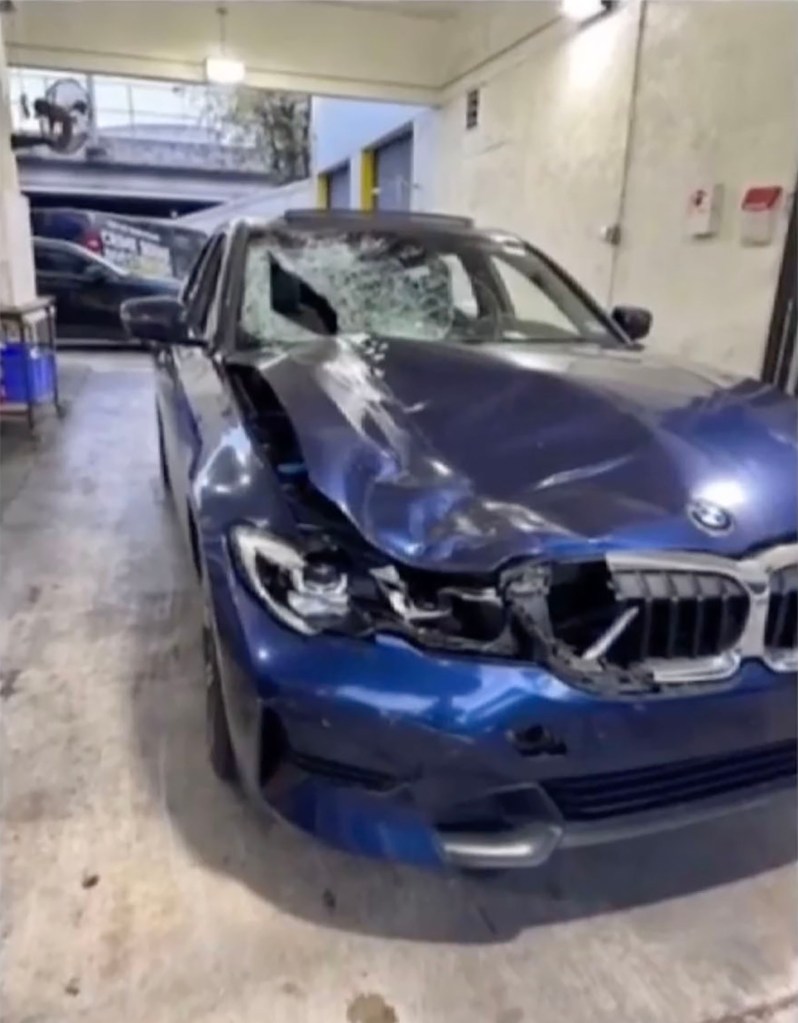 damaged car