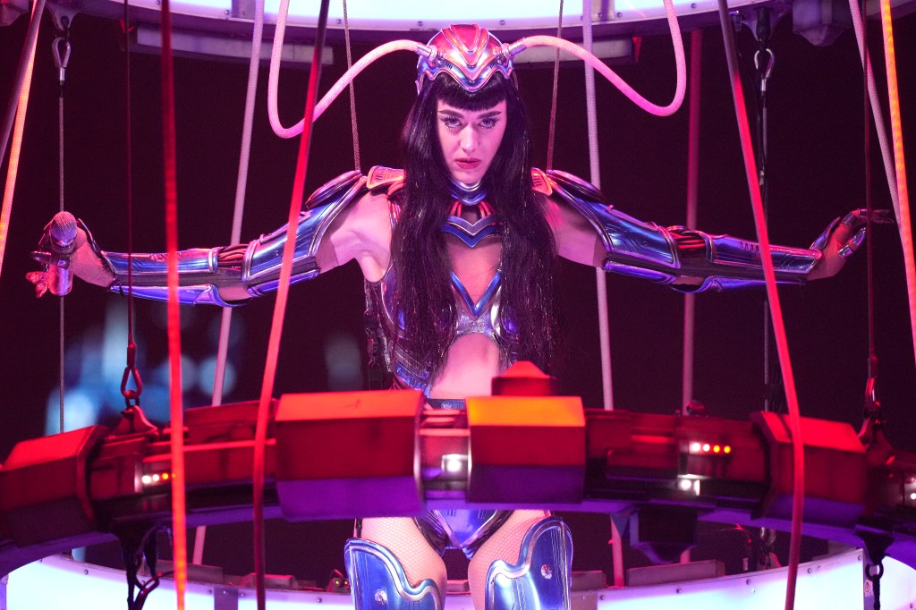 Katy Perry performing Tuesday