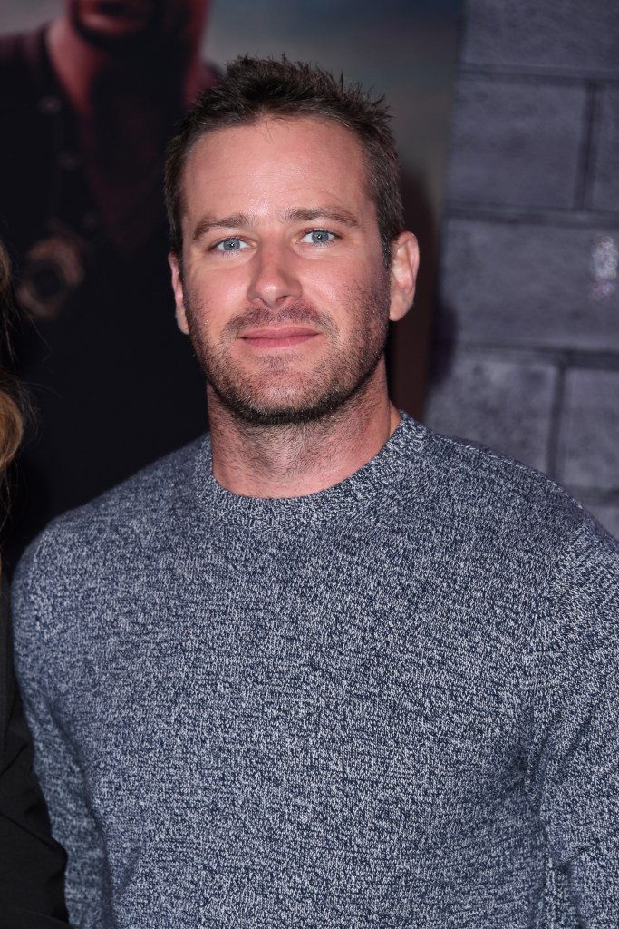 Armie Hammer in January 2020