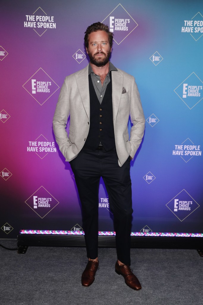 Armie Hammer at November 2020 People's Choice Awards
