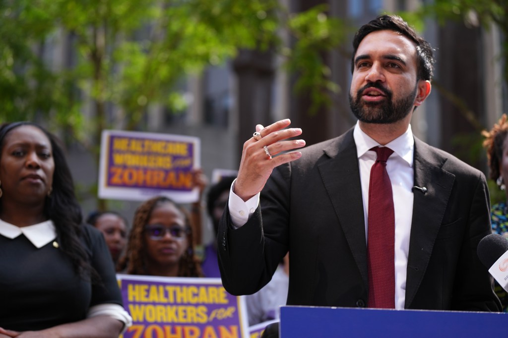 Democratic New York City mayoral nominee Zohran Mamdani during a news conference outside Jacob K. Javits Federal Building on Thursday, August 7, 2025 in New York, N.Y. 