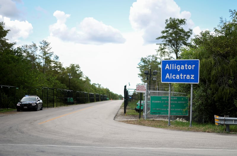 Alligator Alcatraz is, effectively, in the middle of nowhere. The nearest town, Ochopee, with a population of just 131, is 27 miles to its west.