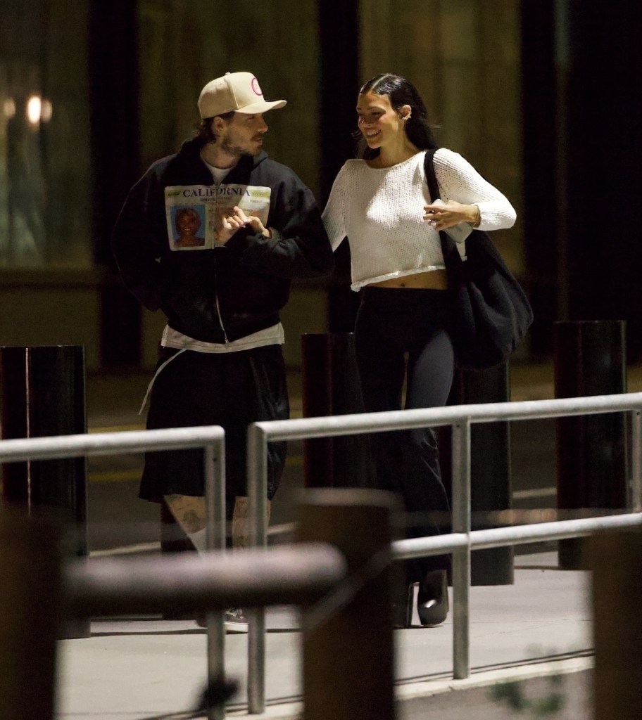 Nicola Peltz and Brooklyn Beckham took a walk in New York City on Tuesday night.