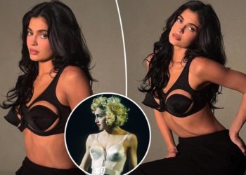 Kylie Jenner makes like Madonna in cutout cone bra: ‘I look major’