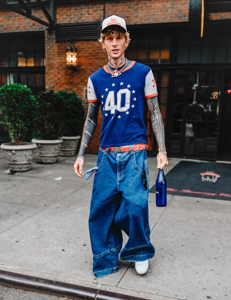 MGK in NYC in August 2025