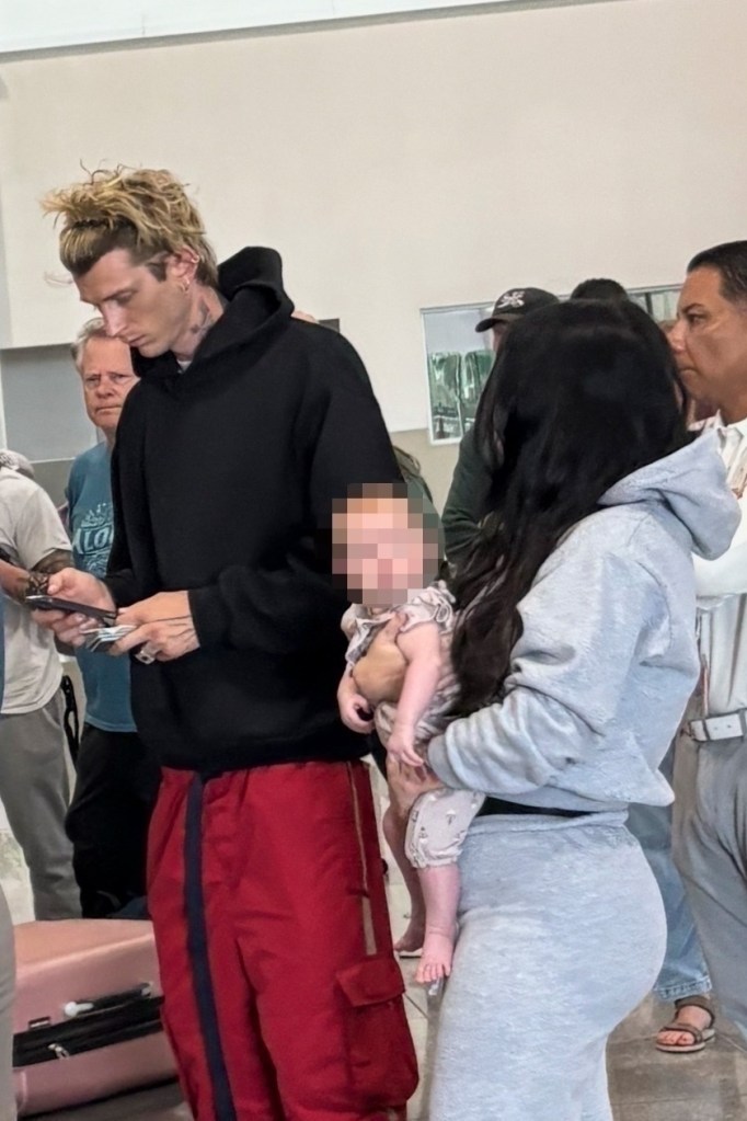 MGK, Megan Fox and daughter in Costa Rica in July 2025