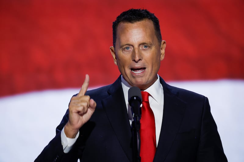 Ric Grenell speaking at the Republican National Convention in July 2024—Trump made Grenell the president of the Kennedy Center with a promise to get rid of “anti-American propaganda.”