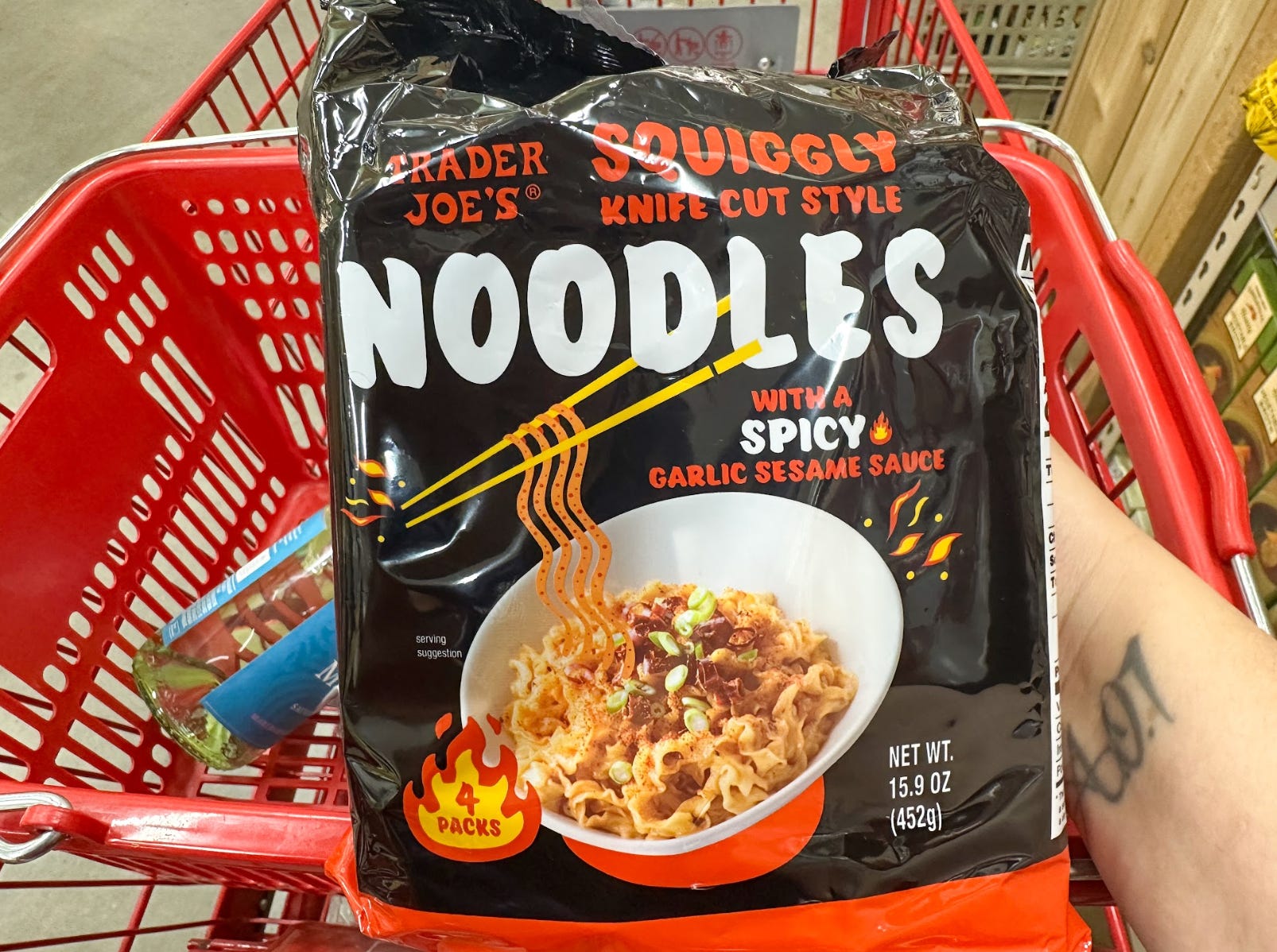 Squiggly Knife Cut Style Noodles from Trader Joe's.