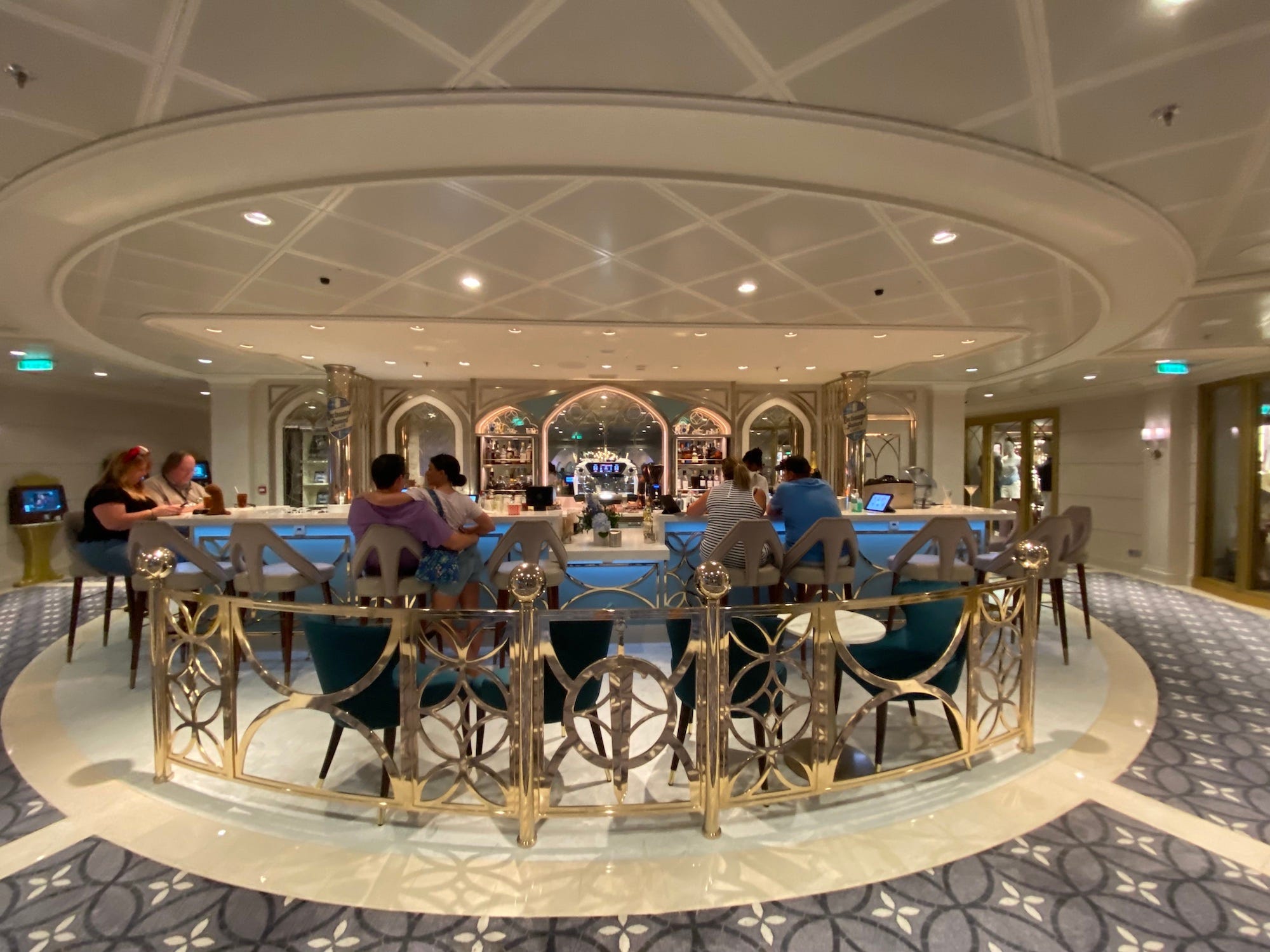 The Enchanted Sword Cafe onboard the Disney Wish.