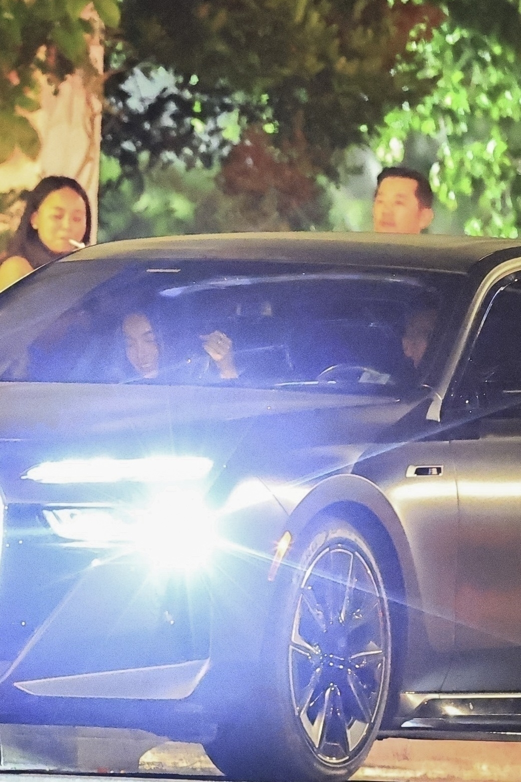 Cash Warren drives with Hana Sun Doerr. 