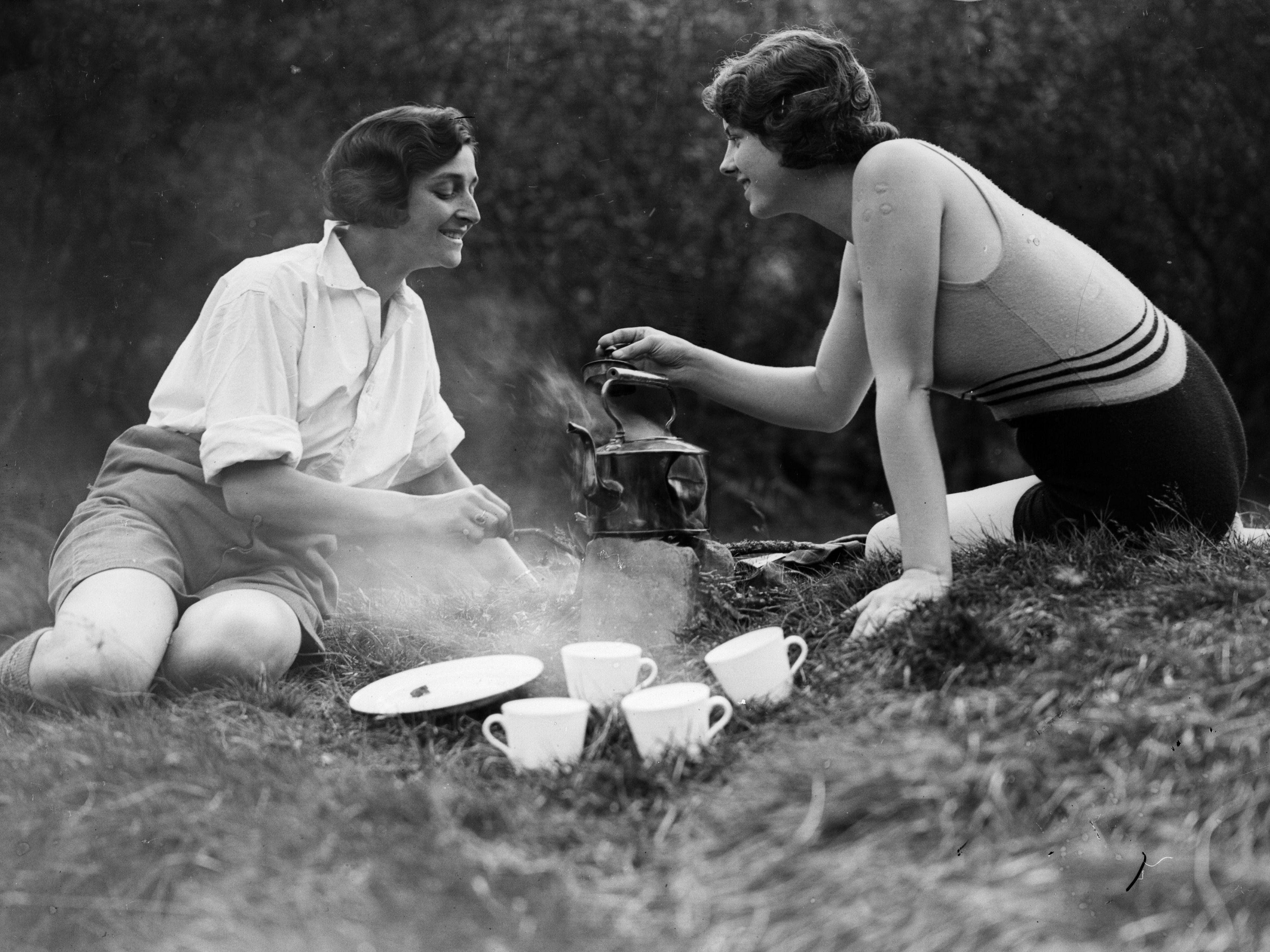 vintage camping 1930