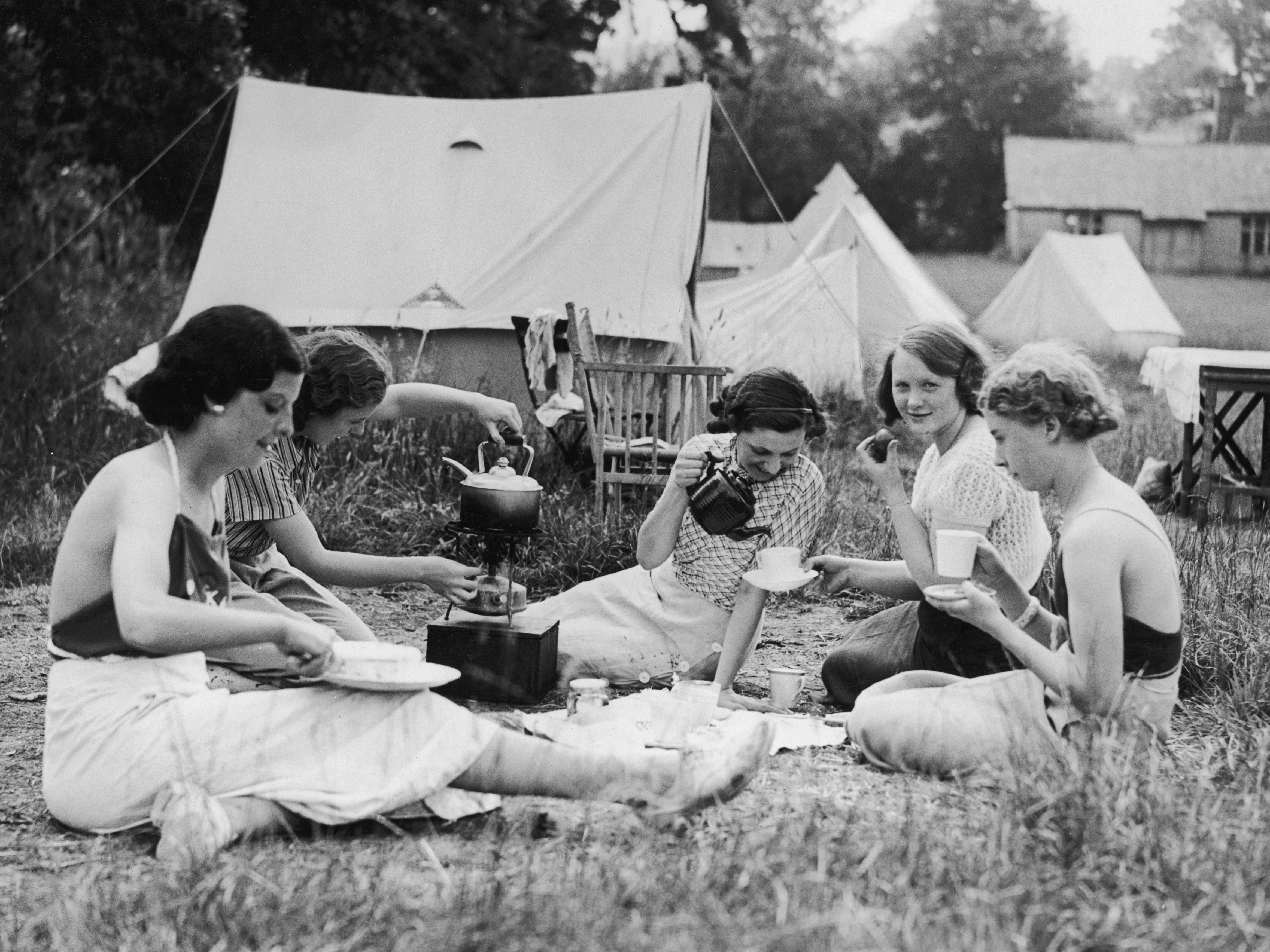 Vintage Camping Women
