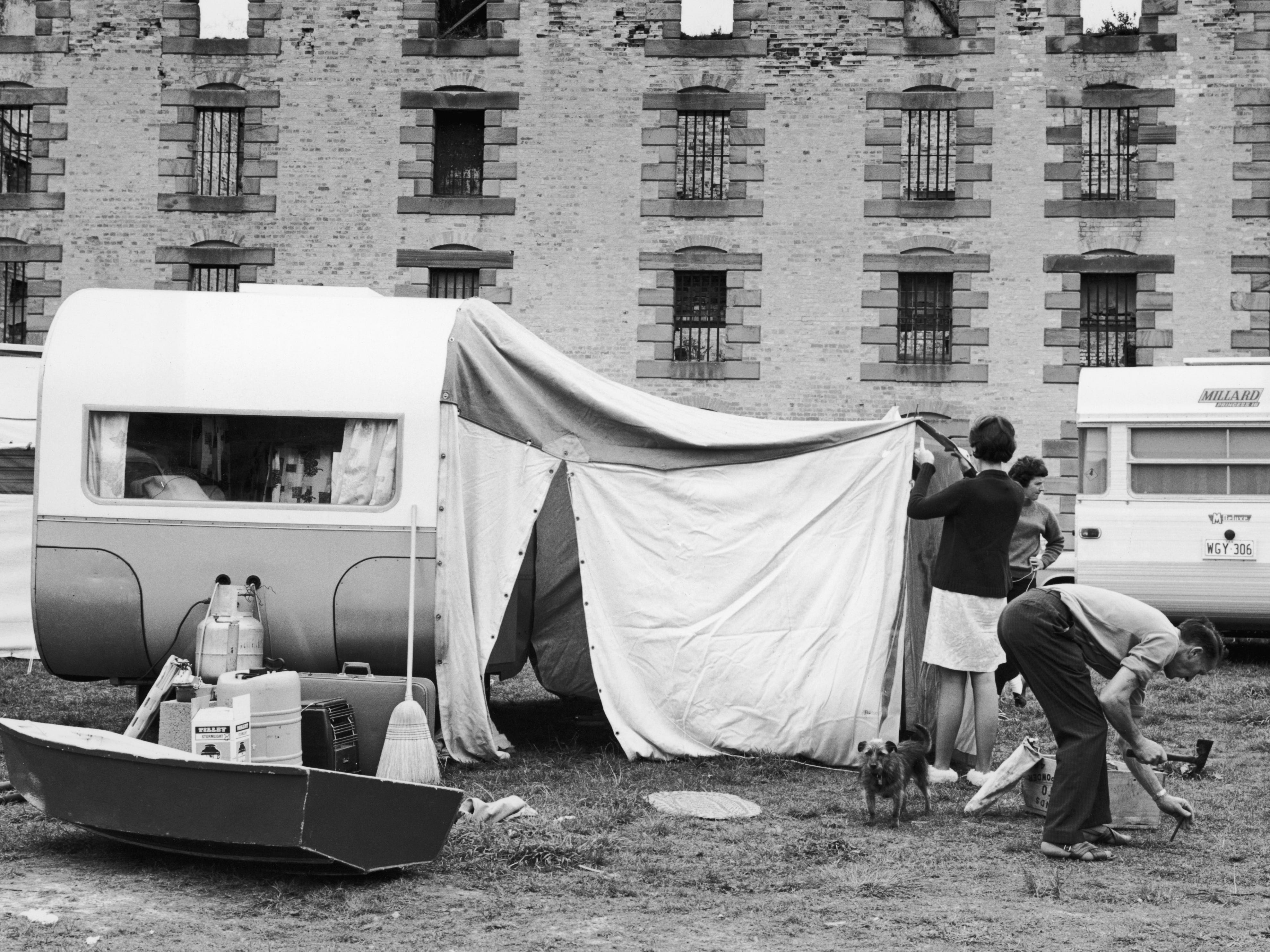 vintage camping 50s