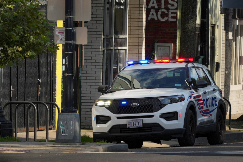 Metropolitan police vehicle parked in Washington, D.C.