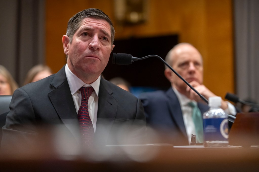 Scott Kupor, Director of the Office of Personnel Management listens during a hearing of the Senate committee on April 3, 2025.
