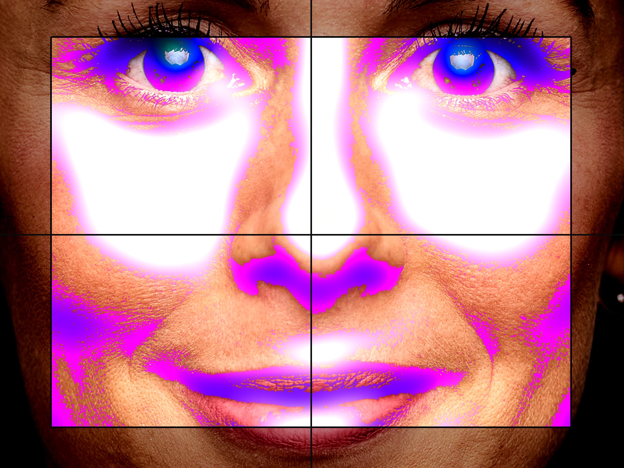 A woman's face