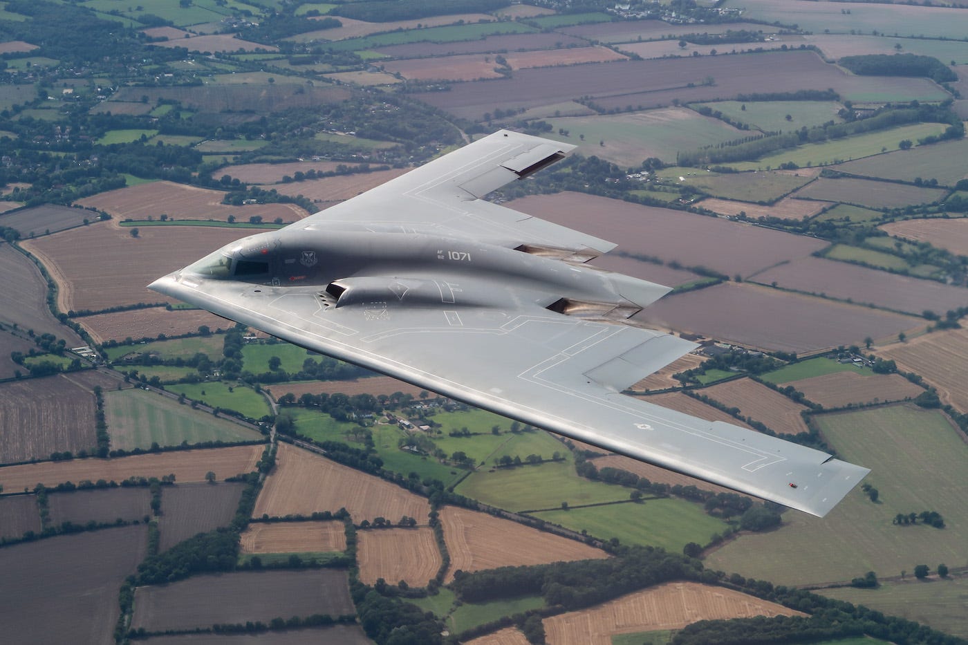 Air Force B-2 Spirit stealth bomber England UK Gloucestershire Dover