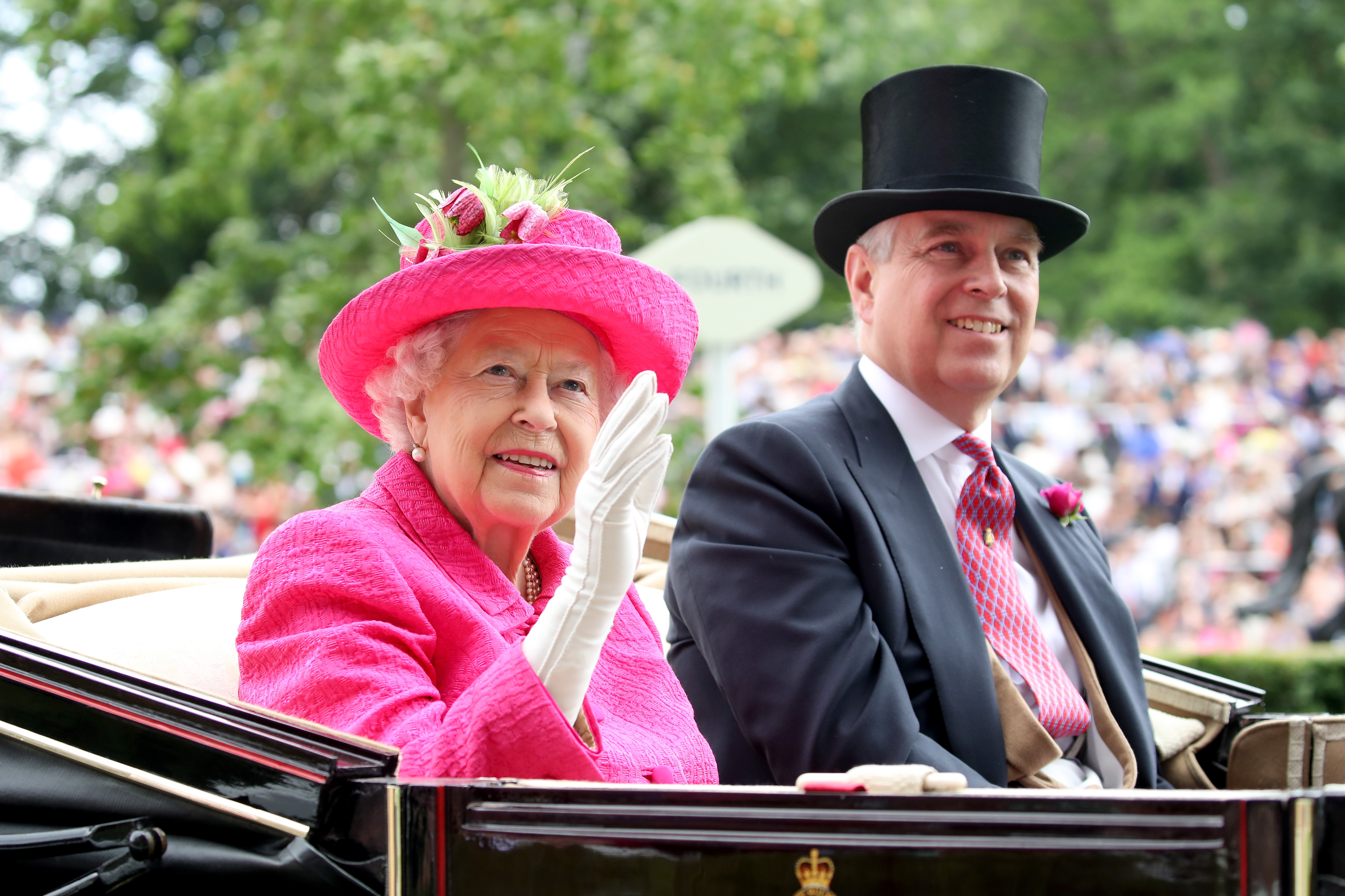 The Queen and Prince Andrew.