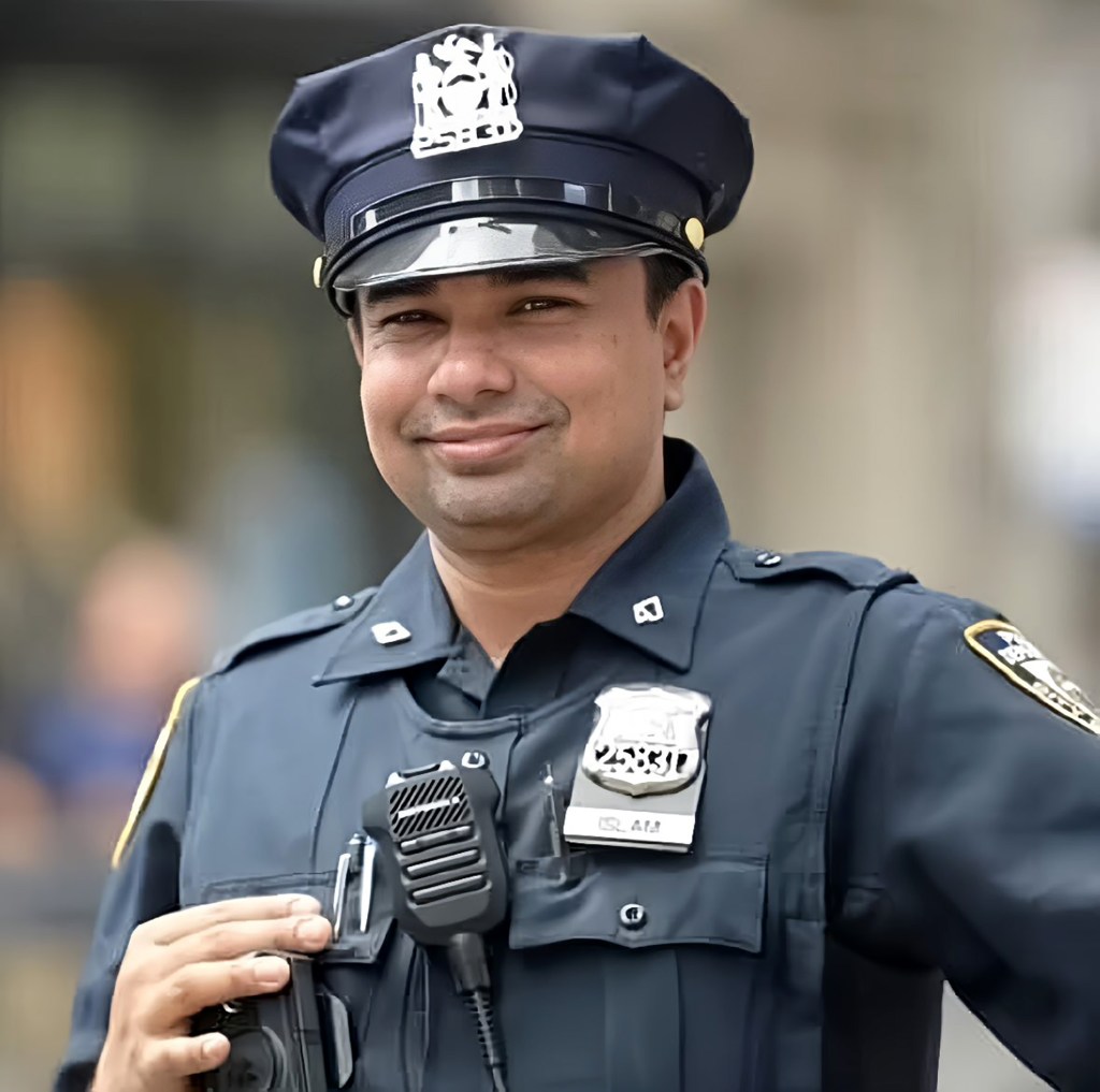 Portrait of slain NYPD officer Didarul Islam.