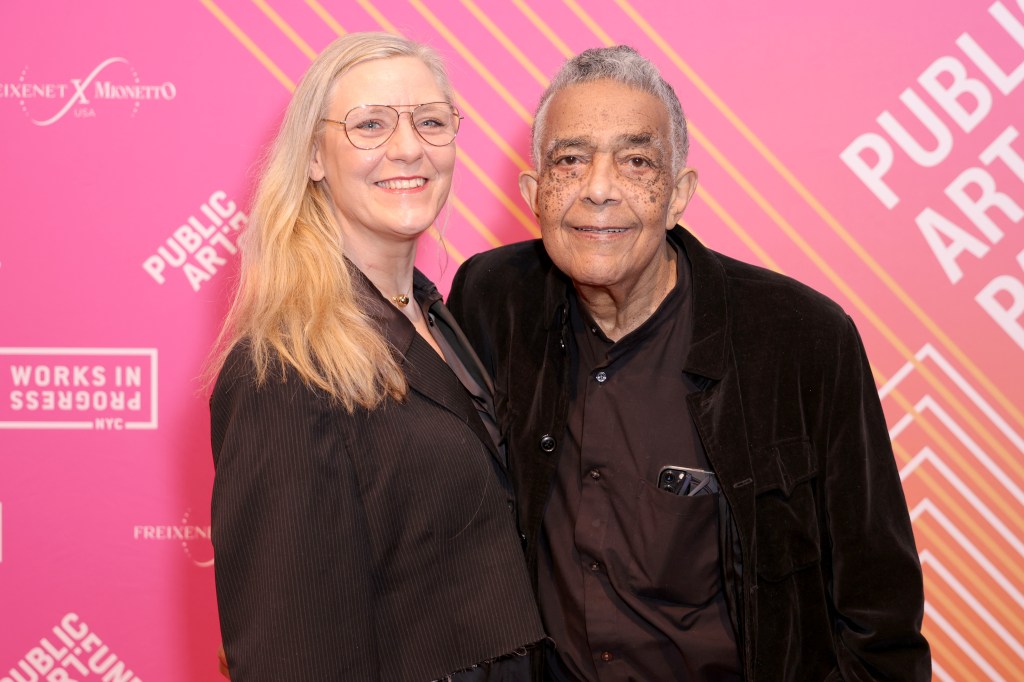 Maria Larsson and Fred Eversley at the Public Art Fund Benefit Party.