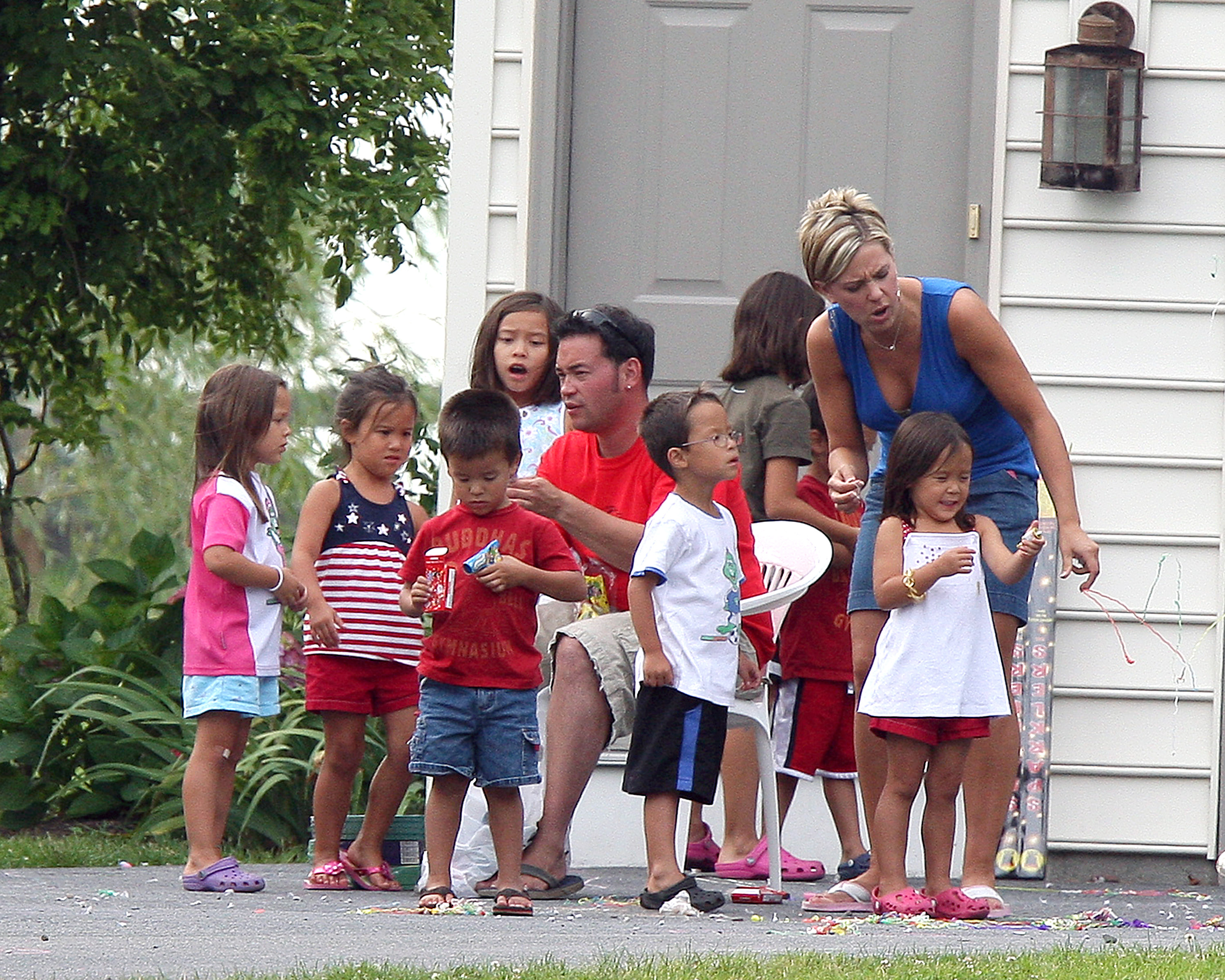 The Gosselin family in a throwback photo. 