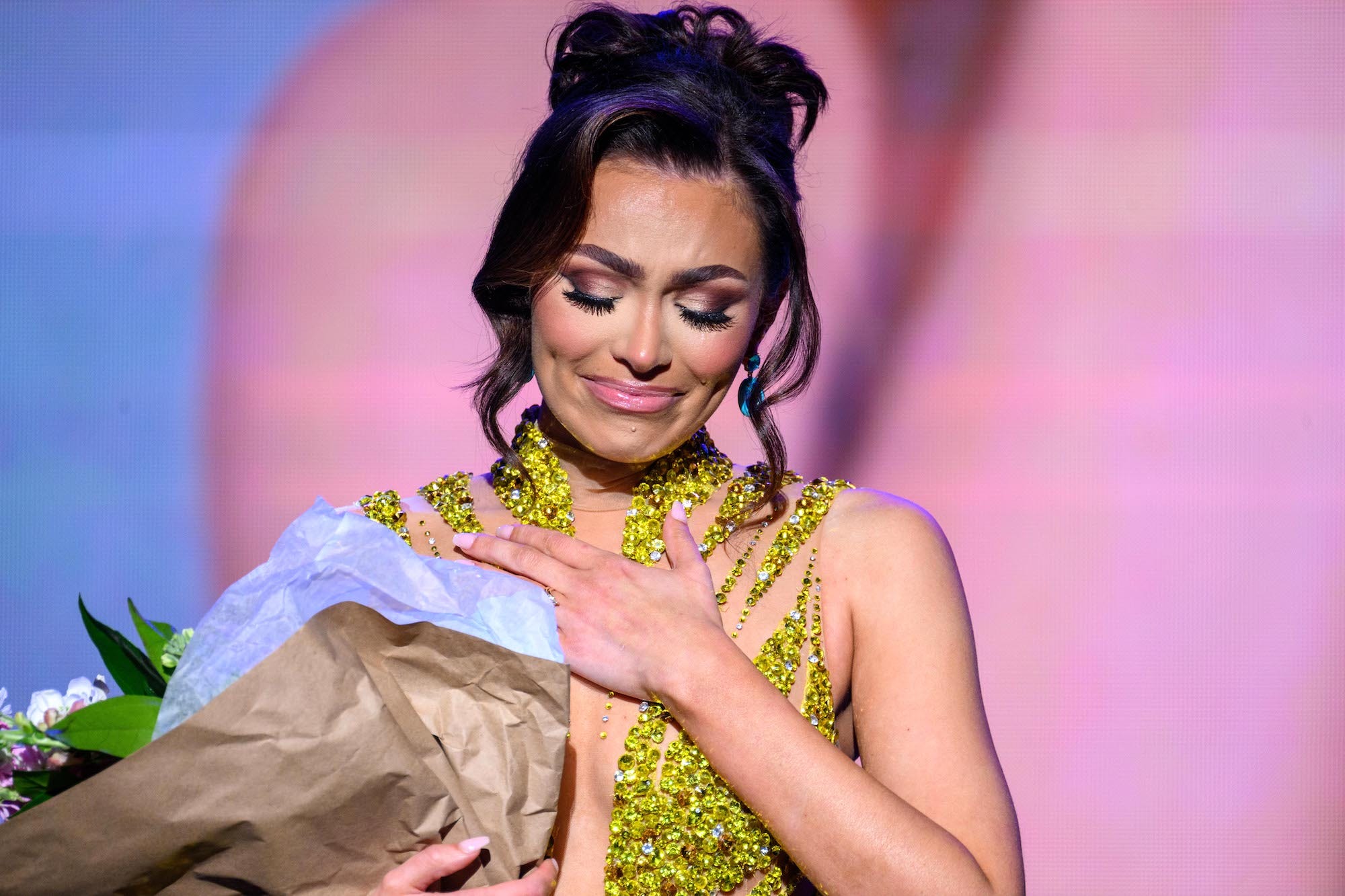 Noelia Voigt at the Miss All-American pageant
