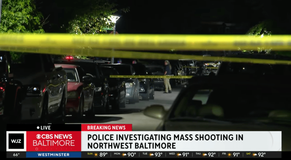 Baltimore Police responded to a call at around 8: 45 p.m. regarding a shooting at Spaulding and Queensberry Avenues, Police Commissioner Richard Worley said at a news briefing.