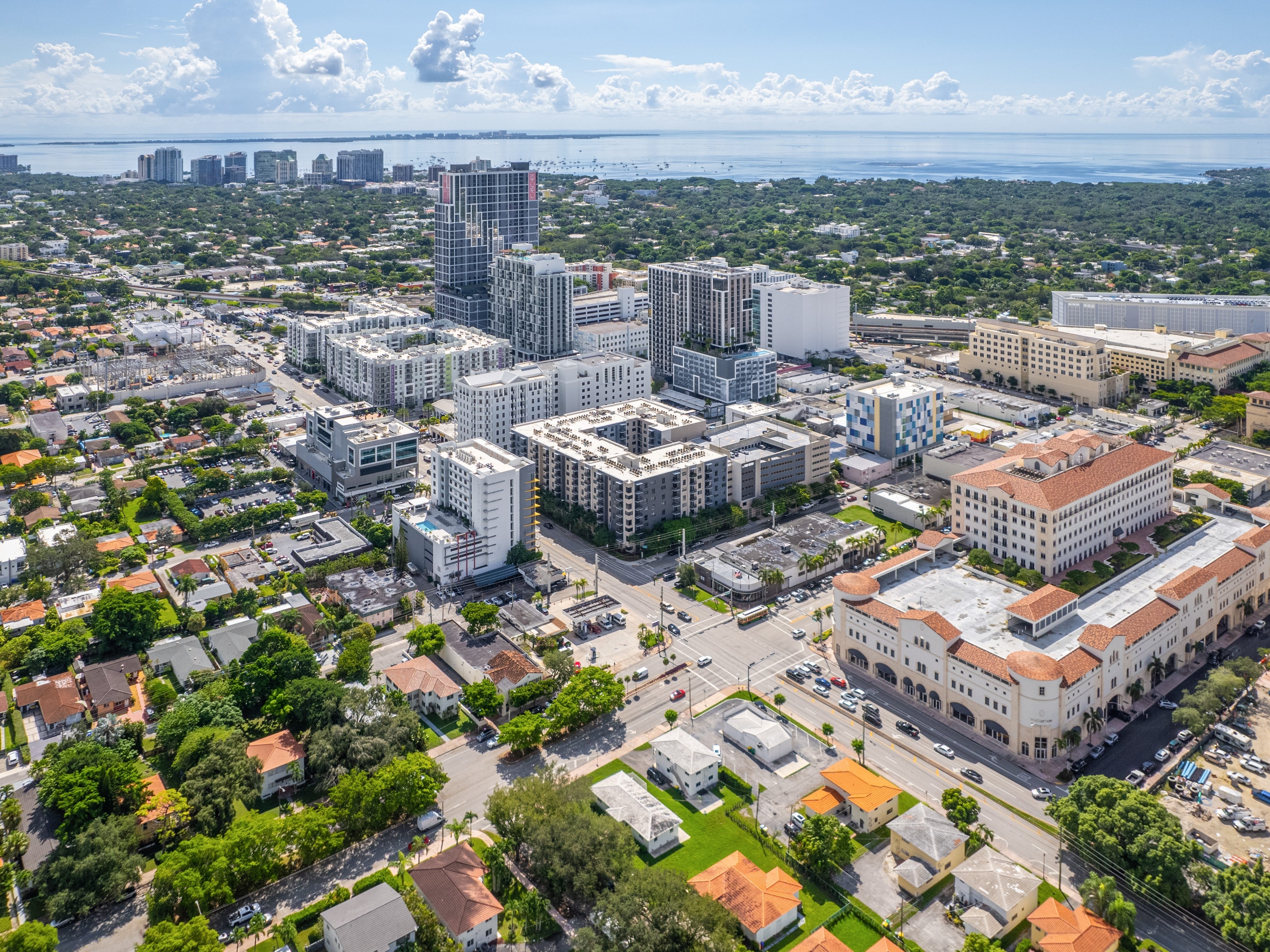 Aerial view of Coral Gables, Miami
