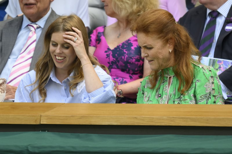 Beatrice and Sarah are trying to keep calm and carry on
