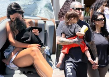 ‘Neglectful’ Kourtney Kardashian slammed for having son Rocky, 1, on boat without life vest: ‘Shame on her’
