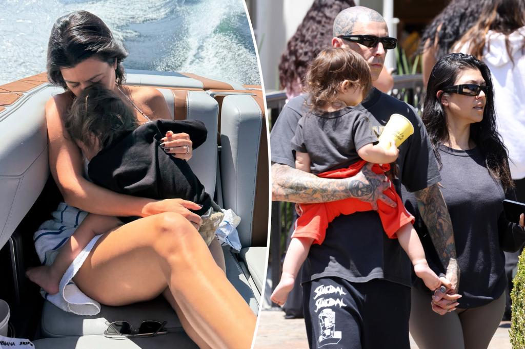 ‘Neglectful’ Kourtney Kardashian slammed for having son Rocky, 1, on boat without life vest: ‘Shame on her’