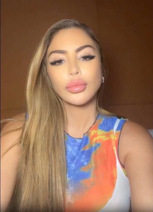 Larsa Pippen talking on her Instagram Stories