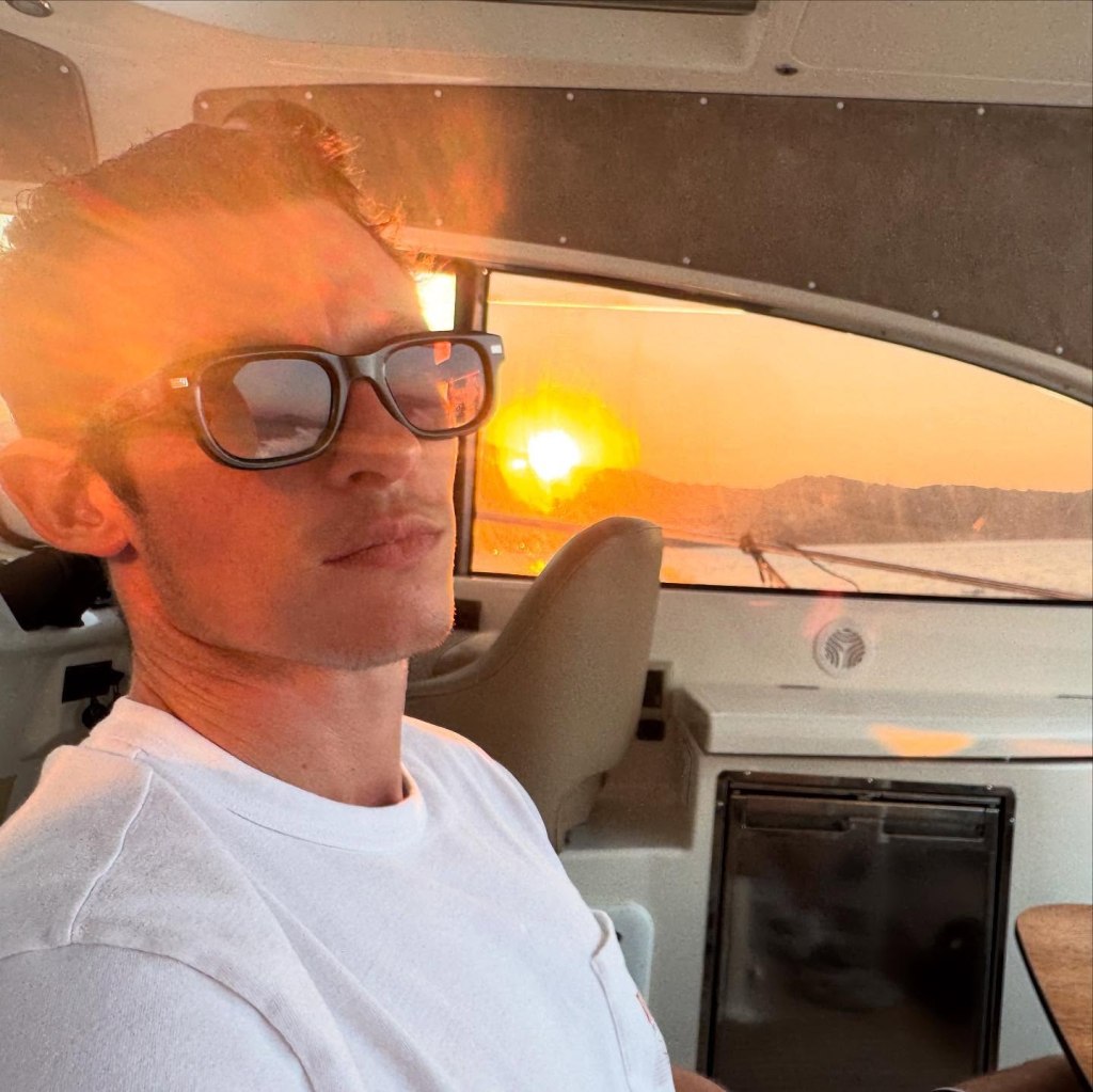 Dua Lipa's fiance, Callum Turner, poses for a photo.