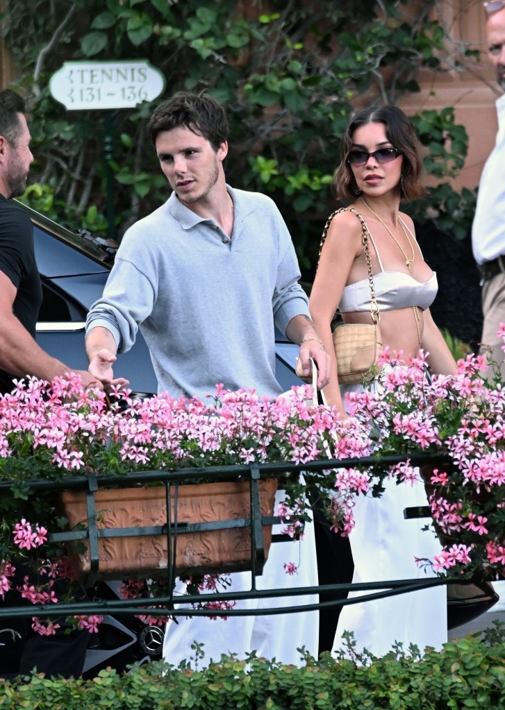 Cruz Beckham and Jackie Apostel in Italy.