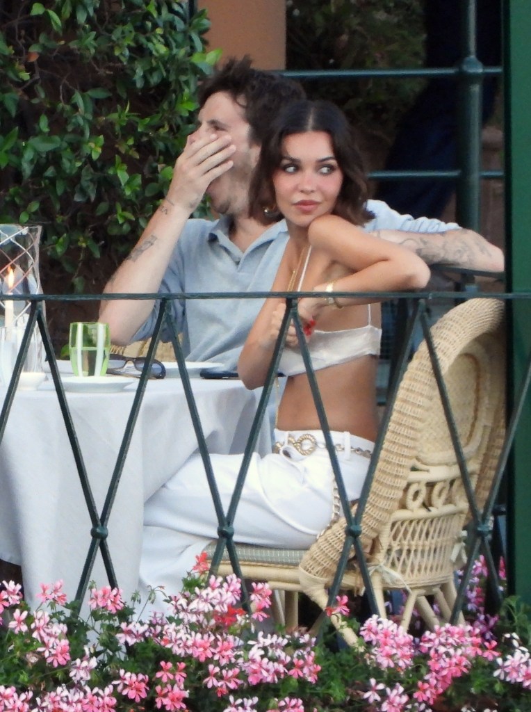 Cruz Beckham and his girlfriend, Jackie Apostel, in Italy.