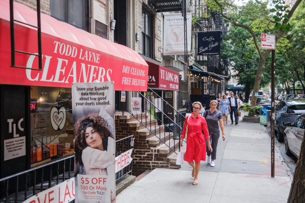 Outside view of Todd Layne cleaners.