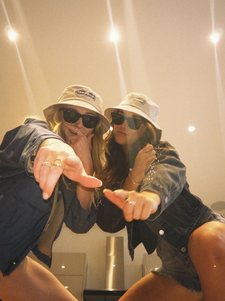 Sophie Turner with a friend.