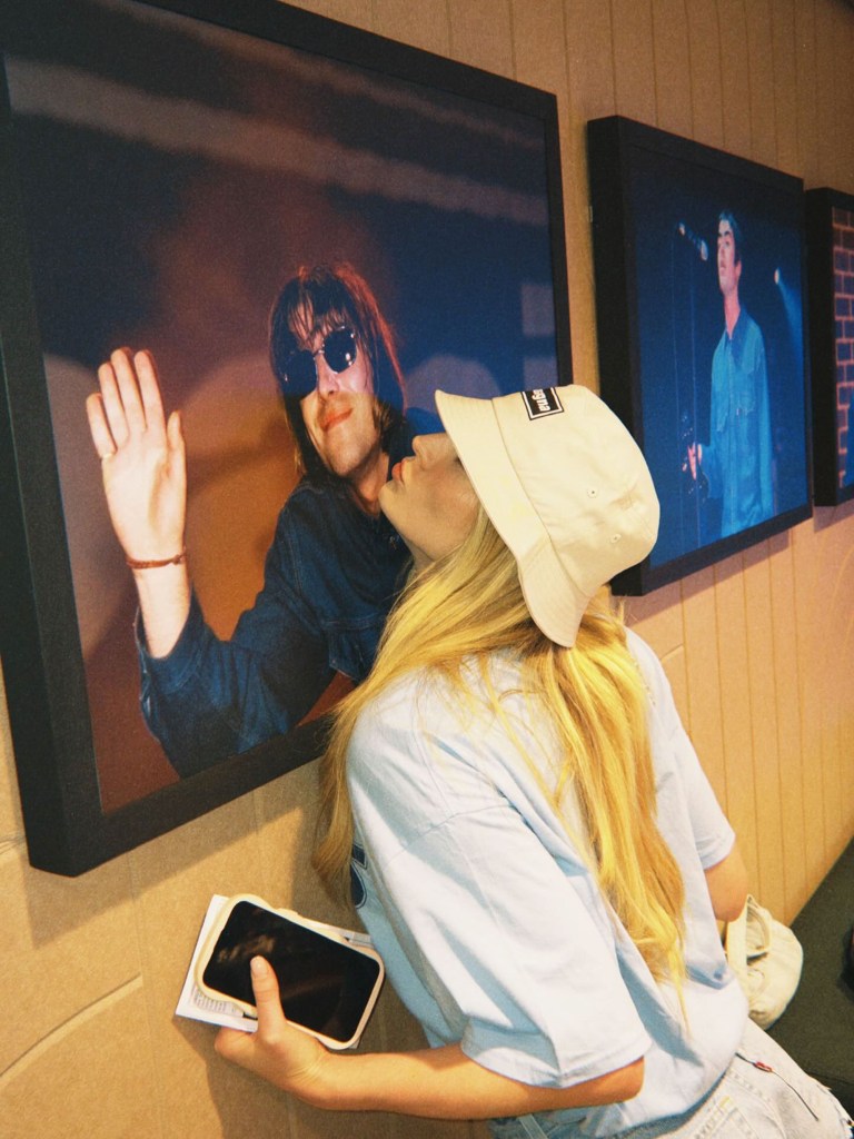 Sophie Turner at an Oasis concert.