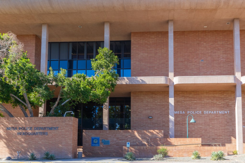 Mesa Police Department headquarters building.
