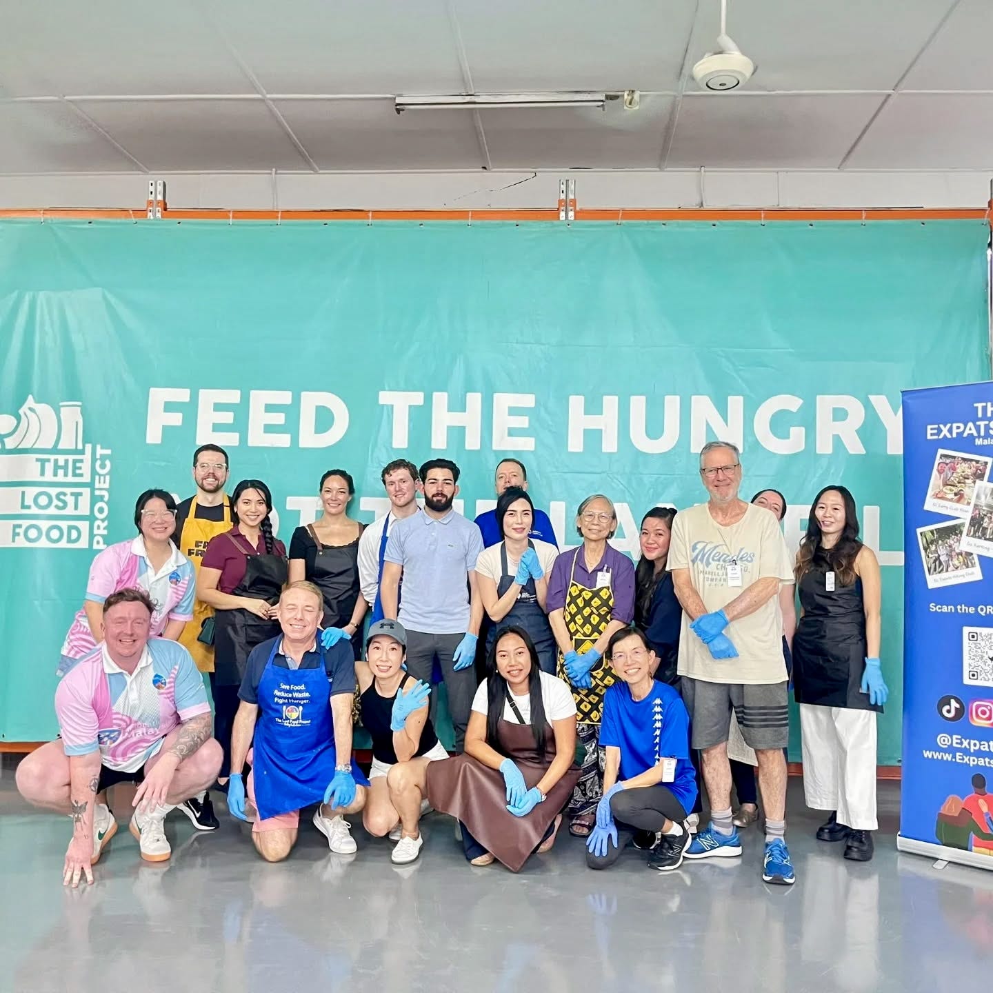A group of people participating in a charity event together.